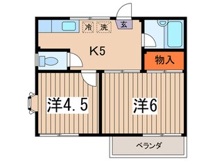 ハルシオンみたけ台の物件間取画像